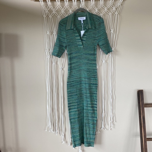 DEREK LAM 10 CROSBY Cianna Rib-Knit Space-Dyed Dress Size XL - Picture 12 of 12